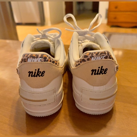 Nike Air Force 1 Low Shadow Cream Leopard / Cheetah Print Womens AF1 - Picture 2 of 5